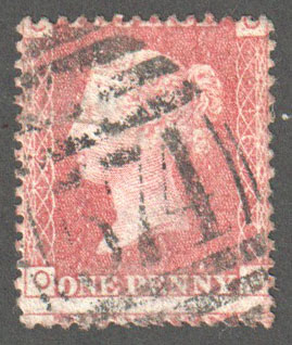 Great Britain Scott 33 Used Plate 167 - OC - Click Image to Close